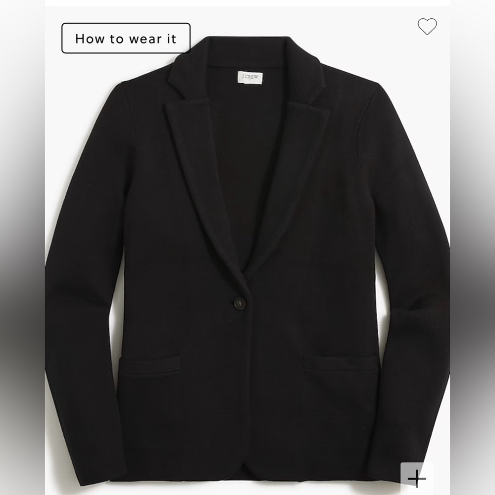 NWT J Crew Factory Schoolboy Sweater Blazer